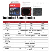 UNI-T LM320D LM320E LM320F Inclinometer Laser Digital Pengukur Sudut Akurasi 0.2 Pengukuran Sudut Absolut dan Relatif Magnetik OEM
