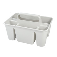 Panier de rangement empilable en plastique écologique MONR avec poignée, design moderne et minimaliste pour bureau, séparateurs multifonctionnels pour