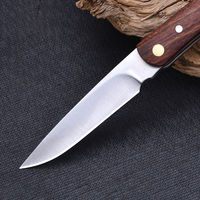 Couteau de poche personnalisable en acier inoxydable 3Cr13 avec manche en bois, outil de survie pour le camping et la chasse, couteau pliant, vente en gros OEM