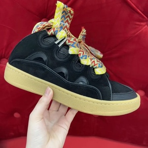 Chaussures de marche décontractées pour hommes et femmes, en toile de luxe, à lacets, avec semelle rehaussante et doublure en tissu de coton - Product Image 5