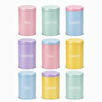 Boîte en fer blanc pour thé, café, bonbons, avec couvercle hermétique, couleur personnalisée, finition mate, emballage cadeau de marque