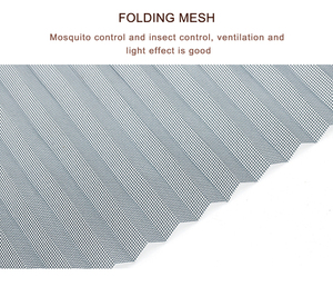 Moustiquaire plissée rétractable moderne personnalisée en aluminium pour fenêtre et porte, anti-moustiques, stores pliants - Product Image 4