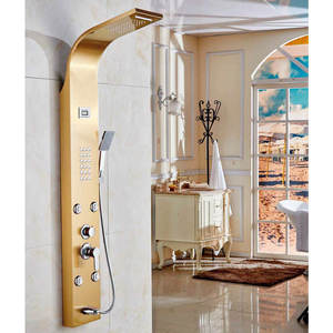 Led moderno baño masaje lluvia vapor <span class=keywords><strong>ducha</strong></span> columna Panel 304 Acero inoxidable inteligente <span class=keywords><strong>ducha</strong></span> grifo conjunto - Product Image 5