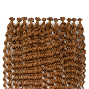 <span class=keywords><strong>Capelli</strong></span> Vergini Europei Remy Naturalmente Ricci con Punta Piatta 12a, Estensioni di <span class=keywords><strong>Capelli</strong></span> Umani Vergini Non Trattati, Morbidi e Lucenti - Product Image 4