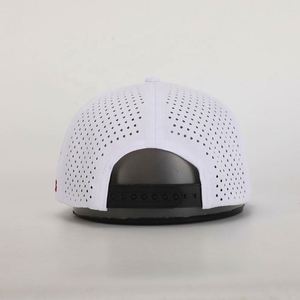 Gorra Snapback de 7 Paneles con Logotipo Bordado Personalizado OEM, Visera Plana, Lona de Poliéster, Orificios Cortados con Láser, Venta al por Mayor, Alta Calidad, Moda - Product Image 5