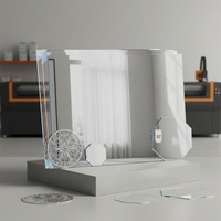 Plaque en plastique acrylique PMMA vierge 100% transparente 1,22 m x 2,44 m, écologique, brillante, pour éclairage publicitaire, découpe, moulage, CNC, 1 mm, 2 mm, 5 mm