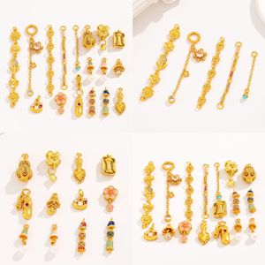 Composants de bijoux plaqués or antique NANTONG, perles en alliage de formes variées pour la fabrication de bracelets, accessoires DIY - Product Image 4