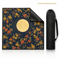 Tapis de mahjong Osmanthus Moon sans règles, 31,5x31,5 pouces, nappe de jeu, nappe pour table carrée, tapis de mahjong, tapis de poker