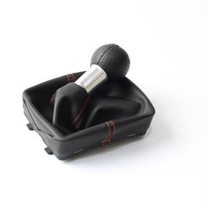 Pomo de palanca de cambios de cuero ergonómico de 5 y 6 velocidades para Volkswagen Polo - Product Image 2