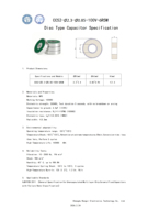 Condensateur disque NPO 6,5 pF 100 V pour circuit haute tension haute fréquence.