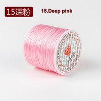 Hilo Elástico Transparente Plano Zhe Ying, Cordón de Cristal para Abalorios, Hilo para Hacer Joyas, Hilo Elástico