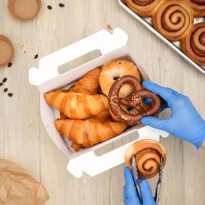 Cajas Grandes con Asas Blancas para Regalos, Cajas para Dulces, Cajas de Papel para Almuerzo, Cajas para Llevar, para Recuerdos, Picnic, Navidad - Product Image 2