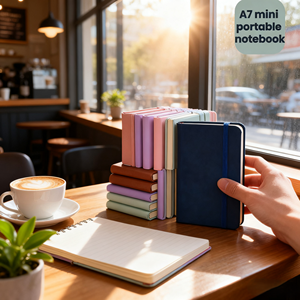 Agenda A7 Mini Personalizada con Logotipo, Cuaderno de Cuero Impermeable con Papel Grueso, Planificador Portátil de Tapa Dura para Uso en la Oficina - Product Image 3