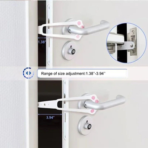 Porte battante réglable sans perçage pour animaux de compagnie, installation facile, support de porte pour chiens et chats, fournitures pour animaux, mobilier de camping - Product Image 4