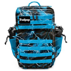 Trailpop Climbing Hiking Hunting Trekking Camping <strong>Camo</strong> Bag Waterproof Nylon <strong>Rucksack</strong> 45L Gym Molle Tactical Backpacks for Men - Product Image 1