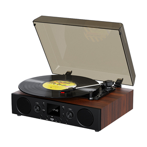 <span class=keywords><strong>Amplificador</strong></span> Retro Estéreo con Sonido Envolvente, Gramófono Vintage con Altavoz Incorporado, Pantalla LED <span class=keywords><strong>y</strong></span> <span class=keywords><strong>Tocadiscos</strong></span> de 3 Velocidades - Product Image 2