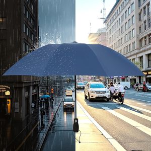 <span class=keywords><strong>Parapluie</strong></span> <span class=keywords><strong>pliant</strong></span> <span class=keywords><strong>de</strong></span> luxe moderne 190T pour <span class=keywords><strong>femme</strong></span>, personnalisé avec logo, noir, ouverture entièrement automatique, protection UV - Product Image 4
