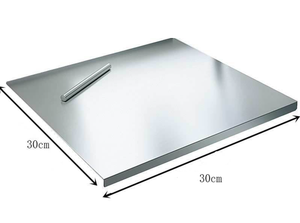 Tabla de cortar de acero inoxidable Tabla de pastelería Tabla de cortar de acero inoxidable con labio para encimera de cocina - Product Image 6