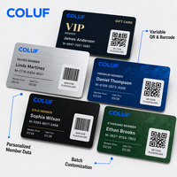 Kit de Tarjetas de Membresía de PVC Personalizadas con Código QR VIP, de Fidelización y Tarjetas de Marca Personalizadas