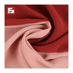 100% poliestere toyobo tessuto arabo thobe crêpe chiffon tessuti habijabi per abbigliamento donna