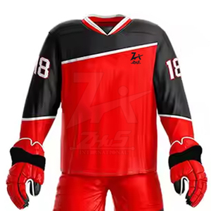 ชุดยูนิฟอร์มฮ็อกกี้น้ำแข็งแห้งเร็วระบายอากาศได้ดีชุดฮ็อกกี้น้ำแข็งตามสั่ง - Product Image 4