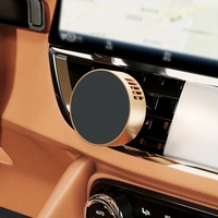 Clip pour évent de diffuseur de voiture en métal personnalisé Clip pour évent de désodorisant de voiture rond en alliage d'aluminium de haute qualité