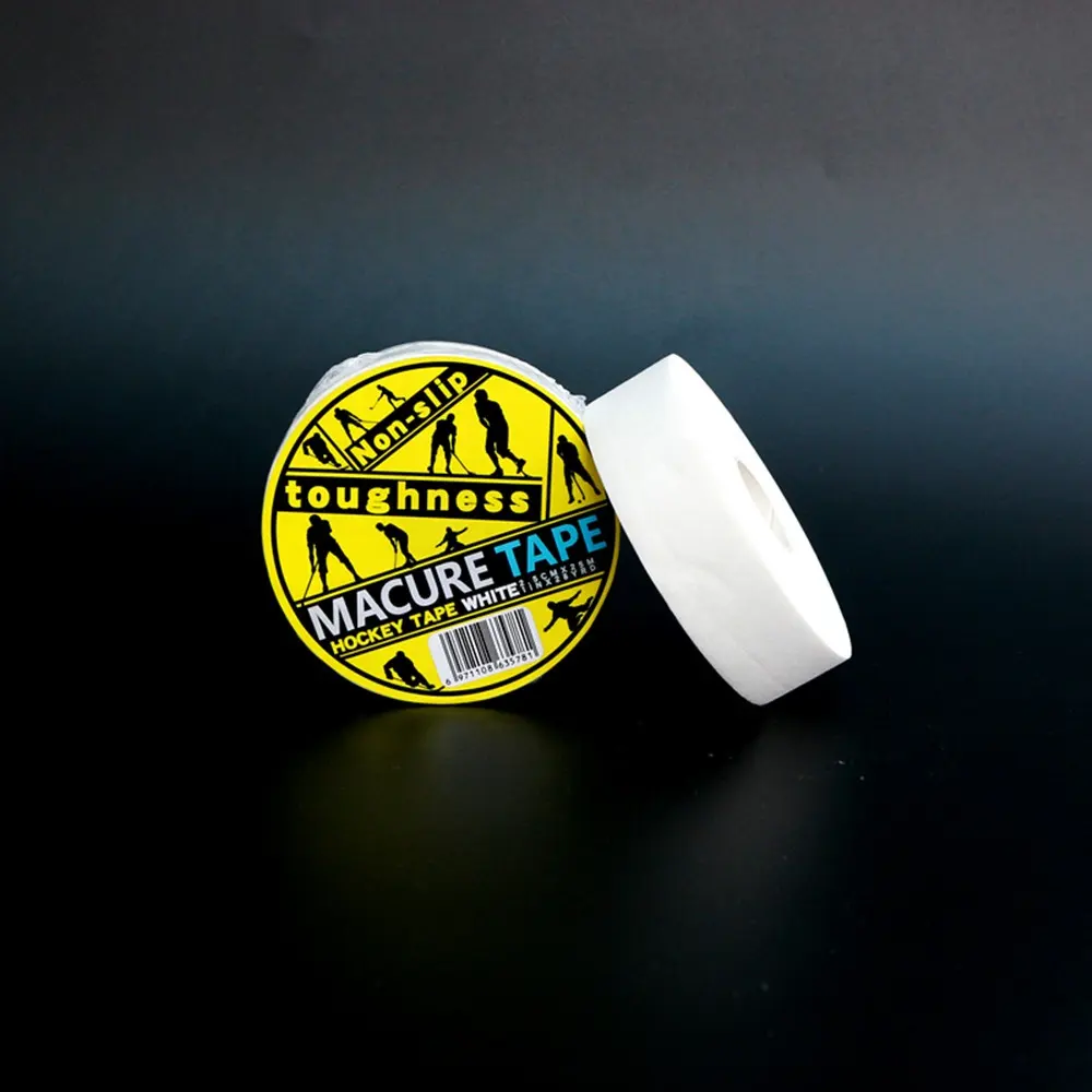 Malure Băng New Viscose Trắng Đen Vải Ice Field Hockey Stick Blade Tape Grip Shinguard Hockey Vải Băng Thả Vận Chuyển