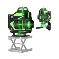 Niveau laser vert 3D haute qualité 12 lignes, outil de mesure DIY avec batterie au lithium, nivellement haute précision