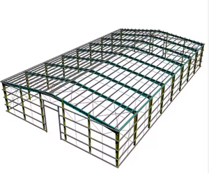 Maison d'entrepôt résistante au vent Colonne structurelle Arche en acier brute Structure métallique pour hangars - Product Image 3