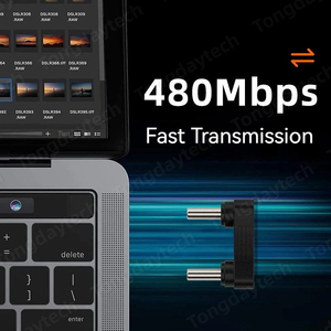 Adaptador <span class=keywords><strong>USB</strong></span> tipo <span class=keywords><strong>C</strong></span> de 65W, transferencia de datos OTG, conector <span class=keywords><strong>USB</strong></span> <span class=keywords><strong>C</strong></span> macho a macho, Adaptador de carga para accesorios de teléfono móvil, tableta - Product Image 3