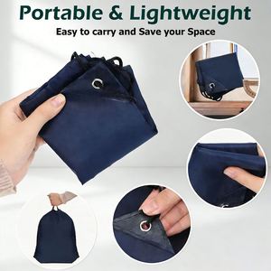 Custom Designed Recycled Polyester Foldable Reusable <b>Drawstring</b> <b>Backpack</b> Waterproof Large Capacity Shopping Bag Promotional - Product Image 3