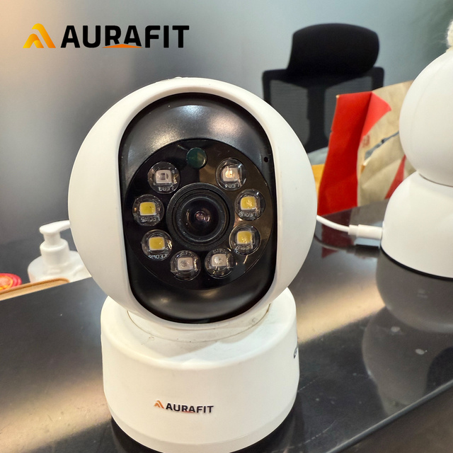 AURAFIT Security Camera 4G Network 2K Night Vision Waterproof IP66 Wifi Wireless CMOS Sensor for SD Card Data