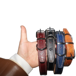 <span class=keywords><strong>Collar</strong></span> de perro grande de lujo con hebilla de Metal reflectante de nuevas tendencias al por mayor, <span class=keywords><strong>Collar</strong></span> de cuero para exteriores en interiores, <span class=keywords><strong>Collar</strong></span> para mascotas para perros y gatos grandes - Product Image 5