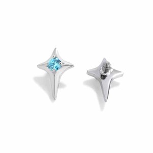 Mini <span class=keywords><strong>Orecchini</strong></span> a Stella in Cristallo F136 in Lega di Titanio Finemente Lucidati con Filettatura Interna per Piercing all'Orecchio - Product Image 3