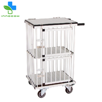 Chariot pliable pour animaux de compagnie, chariot léger en aluminium pour chien, chariot pour exposition d'animaux