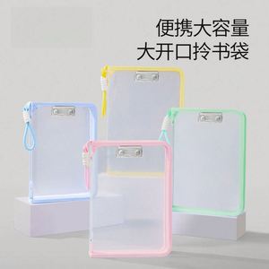 Pochette de rangement transparente A4 en PP léger avec fermeture éclair, haut de gamme, en promotion - Product Image 3