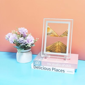 Tranh nghệ thuật cát chuyển động 7 inch hình tròn bằng kính 3D, tranh cát động cảnh biển sâu dành cho trang trí nhà cửa - Product Image 5