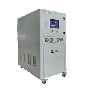 Hoge Koeling Effect 30kw Watergekoelde Chiller 8 Ton Verpakte Chiller Unit Met Hogedruk Waterpomp