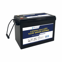 Baterai RV Motorhome LifePO4, dengan Bluetooth dan pemanasan sendiri 12V 200AH