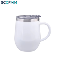 Bouteille d'Eau Sportive Forme Cola 350ml/500ml Sublimation Vierge, Bouteille à Boire en Acier Inoxydable & Gobelet pour Impression par Transfert Thermique