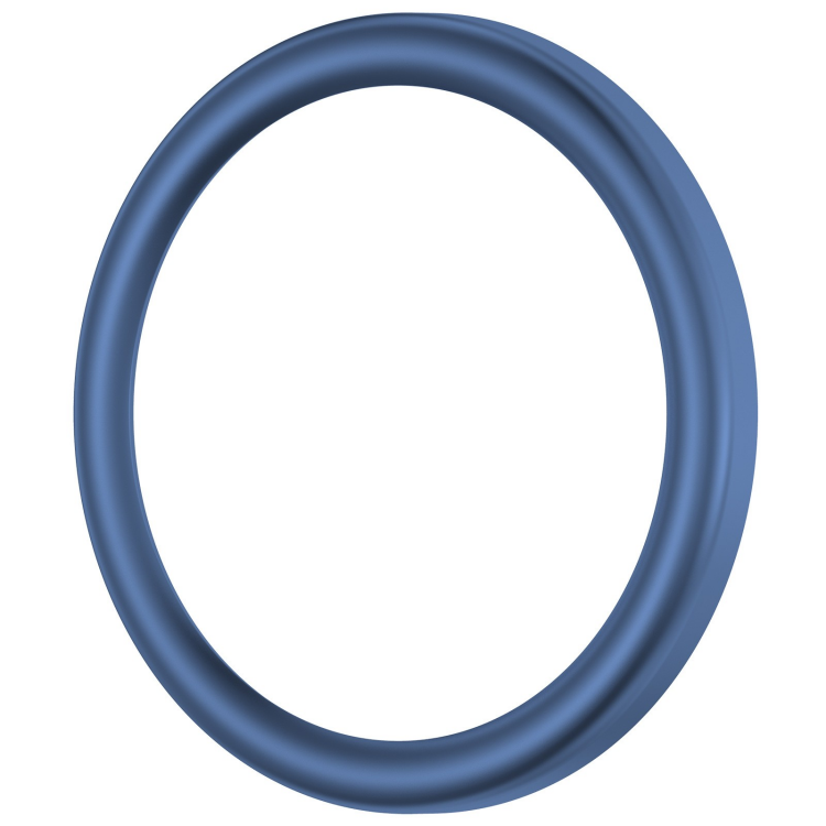 Bleu-(cercle arrondi + film trempé)