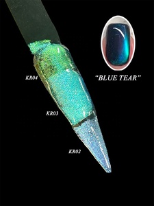 SH 3D titanio Ojo de Gato Azul Polvo de uñas láser polarizado camaleón pigmento de ojo de gato para imán de Arte de uñas - Product Image 2
