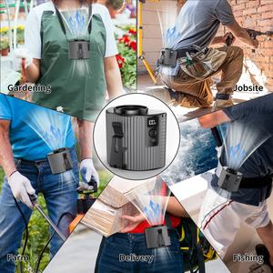 Ventilador Portátil Socool con Batería de 4000 mAh, Control Remoto, Mini Ventilador USB Eléctrico para Exteriores, Camping, Cuello, Cintura, Coche - Product Image 5