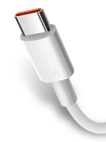 Câble de charge rapide USB vers Type-C 6A en cuivre pur 66W, transfert de données, câble de charge Type C 6A TPE PD
