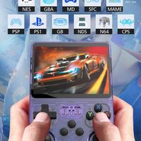 Consola de Juegos Portátil ArkOS 2.0 SystemS R36S, 64 GB de Almacenamiento, Más de 10000 Videojuegos Retro Integrados, Pantalla de 3.5 Pulgadas, Wi-Fi