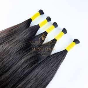 Extensiones de cabello humano de color negro natural de alta calidad listas para enviar precio al por mayor - Product Image 5