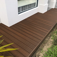 Planche de terrasse en WPC co-extrudé moderne personnalisée, imperméable, anti-corrosion, composite, pour allées extérieures, jardin