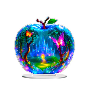 Décorations de Table d'Entrée Transfrontalières Populaires en Forme de Pomme de Dessin Animé, Cadeaux Créatifs pour la Maison et le Salon, Idées Cadeaux - Product Image 5