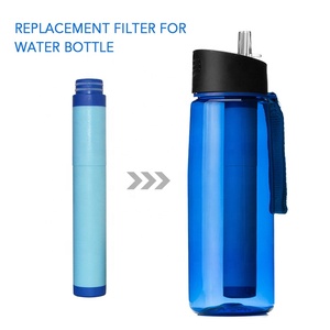Botella de plástico con filtro de agua para exteriores, Pajita de supervivencia sin BPA, gran oferta de <span class=keywords><strong>Amazon</strong></span> - Product Image 1