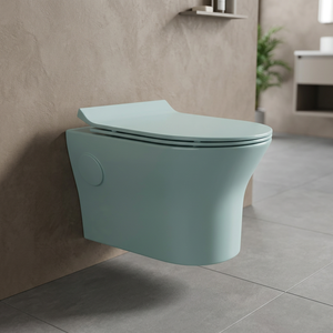 Toilette suspendue murale haut de gamme avec bidet WC sanitaires siège de cuvette de toilette en céramique lavabo de toilette suspendu - Product Image 6